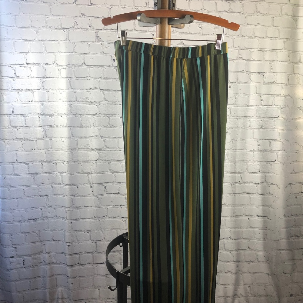 Susan Graver Liquid Knit Wide Leg pants Size Large